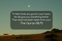 He will give you something better than what was taken from you